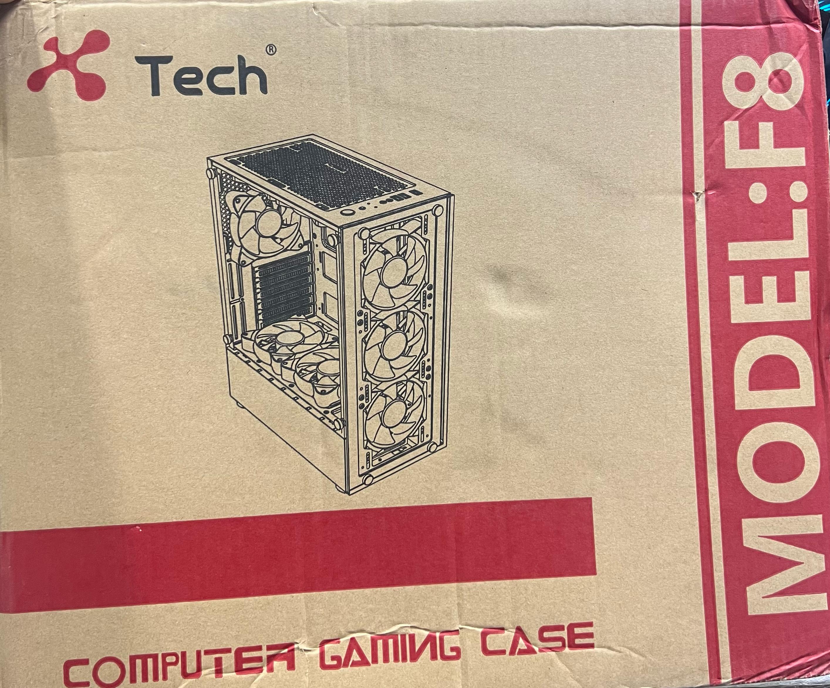 Xtech Casing F8 mid Tower black with 4 Rgb Fans Xtech Casing F8 mid Tower black with 4 Rgb Fans
